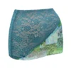 Mini spódniczka Mistress Rocks Ocean Teal z wstawkami – Wyprzedaż Mini spódniczka Mistress Rocks Ocean Teal z wstawkami – Wyprzedaż