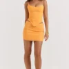 Mini spódniczka modelująca Nisha w kolorze mandarynkowym Mini spódniczka modelująca Nisha w kolorze mandarynkowym