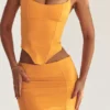 Mini spódniczka modelująca Nisha w kolorze mandarynkowym Mini spódniczka modelująca Nisha w kolorze mandarynkowym