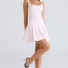 Mini sukienka Amelie Ballerina z elastycznej krepy w kolorze różowym Mini sukienka Amelie Ballerina z elastycznej krepy w kolorze różowym