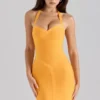 Mini sukienka bandażowa Supermodel Orange Sherbet