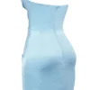 Mini sukienka bez ramiączek Odelle w kolorze ocean blue Mini sukienka bez ramiączek Odelle w kolorze ocean blue