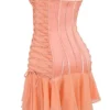 Mini sukienka bez ramiączek Sirena Sorbet Satin Mini sukienka bez ramiączek Sirena Sorbet Satin