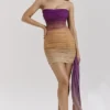 Mini sukienka bez ramiączek Sofie Ombre Mesh Mini sukienka bez ramiączek Sofie Ombre Mesh