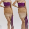 Mini sukienka bez ramiączek Sofie Ombre Mesh Mini sukienka bez ramiączek Sofie Ombre Mesh