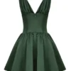 Mini sukienka Emmeliette w kolorze leśnej zieleni