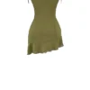 Mini sukienka Marcia Olive z falbanami Mini sukienka Marcia Olive z falbanami