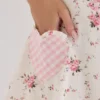 Mini sukienka Marianella z elastycznej bawełny w kremowo-różowy wzór Mini sukienka Marianella z elastycznej bawełny w kremowo-różowy wzór