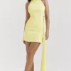Mini sukienka Marla Lemon Halter Mini sukienka Marla Lemon Halter