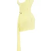 Mini sukienka Marla Lemon Halter Mini sukienka Marla Lemon Halter