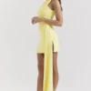 Mini sukienka Marla Lemon Halter Mini sukienka Marla Lemon Halter