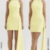 Mini sukienka Marla Lemon Halter Mini sukienka Marla Lemon Halter