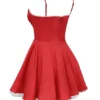Mini sukienka Minimoiselle Holly z czerwonego satynowego tiulu