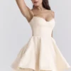 Mini sukienka Minimoiselle Vintage z kremowego tiulu