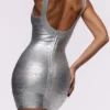 Mini sukienka OG Silver Bandage – edycja limitowana Mini sukienka OG Silver Bandage – edycja limitowana