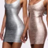 Mini sukienka OG Silver Bandage – edycja limitowana Mini sukienka OG Silver Bandage – edycja limitowana