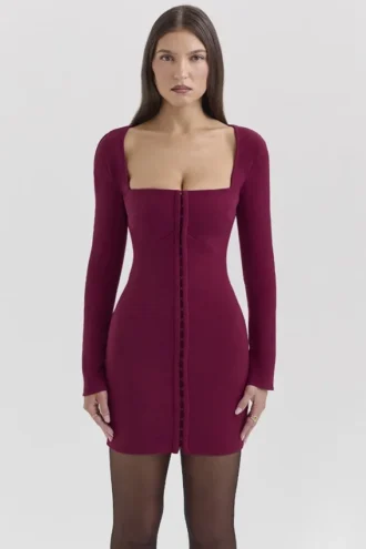 Mini sukienka Selene Berry Bodycon
