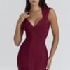 Mini sukienka „The Icon Wine Bandage” – edycja limitowana