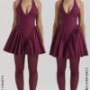 Mini sukienka Valentia w kolorze wina Mini sukienka Valentia w kolorze wina
