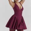 Mini sukienka Valentia w kolorze wina Mini sukienka Valentia w kolorze wina