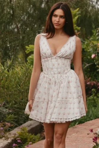 Mini sukienka w kwiatowy wzór Salma Rose Mini sukienka w kwiatowy wzór Salma Rose
