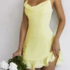 Mini sukienka z falbanami Rossella Buttercup Mini sukienka z falbanami Rossella Buttercup