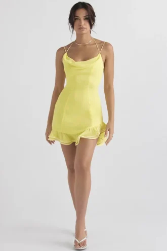 Mini sukienka z falbanami Rossella Buttercup Mini sukienka z falbanami Rossella Buttercup