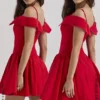 Mini sukienka z odkrytymi ramionami Elida Scarlet Mini sukienka z odkrytymi ramionami Elida Scarlet