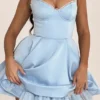 Mini sukienka z tiulu w kolorze niebieskim Cinderella marki Minimoiselle Mini sukienka z tiulu w kolorze niebieskim Cinderella marki Minimoiselle