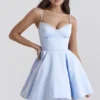 Mini sukienka z tiulu w kolorze niebieskim Cinderella marki Minimoiselle Mini sukienka z tiulu w kolorze niebieskim Cinderella marki Minimoiselle