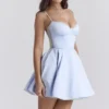 Mini sukienka z tiulu w kolorze niebieskim Cinderella marki Minimoiselle Mini sukienka z tiulu w kolorze niebieskim Cinderella marki Minimoiselle