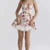 Mini sukienka z tiulu w włoski wzór różany Minimoiselle Mini sukienka z tiulu w włoski wzór różany Minimoiselle
