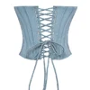 Nastassia Cool Blue Embellished Satin Gorsety Nastassia Cool Blue Embellished Satin Gorsety