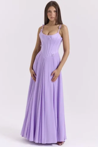 Pascha Orchid Butterfly Gorsety Sukienka Maxi Pascha Orchid Butterfly Gorsety Sukienka Maxi