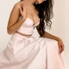 Rita Ballerina Różowa spódnica midi o kroju litery A