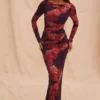Romantyczna sukienka maxi w kwiaty Lanetta Romantyczna sukienka maxi w kwiaty Lanetta