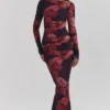 Romantyczna sukienka maxi w kwiaty Lanetta Romantyczna sukienka maxi w kwiaty Lanetta