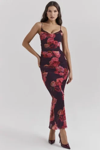 Romantyczna sukienka maxi w kwiaty Nalini Romantyczna sukienka maxi w kwiaty Nalini