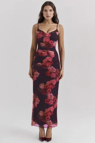 Romantyczna sukienka maxi w kwiaty Nalini Romantyczna sukienka maxi w kwiaty Nalini
