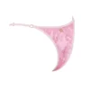 Różowe dół bikini typu stringi w paisley Cote DAzur