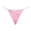 Różowe dół bikini typu stringi w paisley Cote DAzur