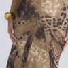 Sacha – sukienka maxi z paneli z żorżety w panterkę – edycja limitowana Sacha – sukienka maxi z paneli z żorżety w panterkę – edycja limitowana