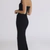 Sahar Czarna sukienka maxi z dekoltem halter Sahar Czarna sukienka maxi z dekoltem halter