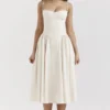 Samaria Vintage Cream Gorsety Sukienka Letnia Samaria Vintage Cream Gorsety Sukienka Letnia