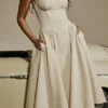Samaria Vintage Cream Gorsety Sukienka Letnia Samaria Vintage Cream Gorsety Sukienka Letnia