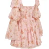 Sancia – angielska sukienka mini w stylu vintage z nadrukiem róż i bufiastymi rękawami Sancia – angielska sukienka mini w stylu vintage z nadrukiem róż i bufiastymi rękawami