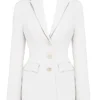 Sariah Ivory Contour Tailored Marynarka