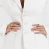 Sariah Ivory Contour Tailored Marynarka