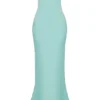 Satynowa sukienka maxi bez ramiączek Alette Jade Satynowa sukienka maxi bez ramiączek Alette Jade