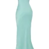 Satynowa sukienka maxi bez ramiączek Alette Jade Satynowa sukienka maxi bez ramiączek Alette Jade